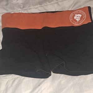 Oklahoma State university shorts size small. Orange and black.